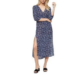Tavik Blue and White Floral Print Majestic Dress